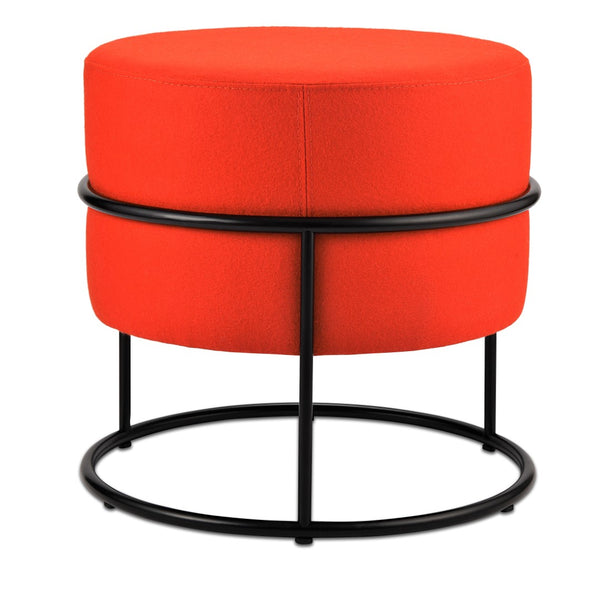 Soho Concept Colombo Ottoman – Stylish Stackable Design In Camira Blazer Wool With 10-year Guarantee, Black Orange,Black  Soho-concept-dining-chair-13470