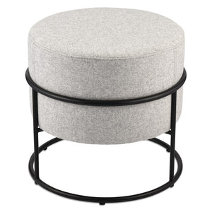 Soho Concept Colombo Stackable Ottoman - Luxurious Camira Wool Fabric, 10-year Guarantee, Stylish & Practical Seating Silver,Black  Soho-concept-dining-chair-13472