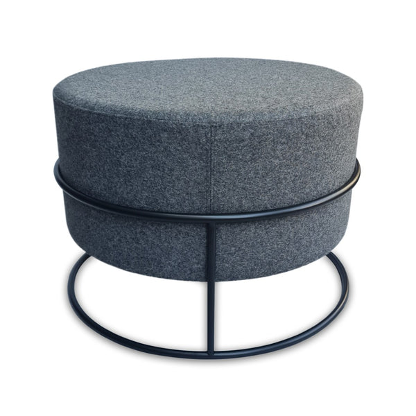 Soho Concept Colombo Stackable Ottoman - Luxurious Camira Wool Fabric, 10-year Guarantee, Stylish & Practical Seating Dark Grey  Soho-concept-dining-chair-13479