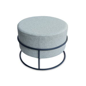 Soho Concept Colombo Stackable Ottoman - Luxurious Camira Wool Fabric, 10-year Guarantee, Stylish & Practical Seating Silver  Soho-concept-dining-chair-13480