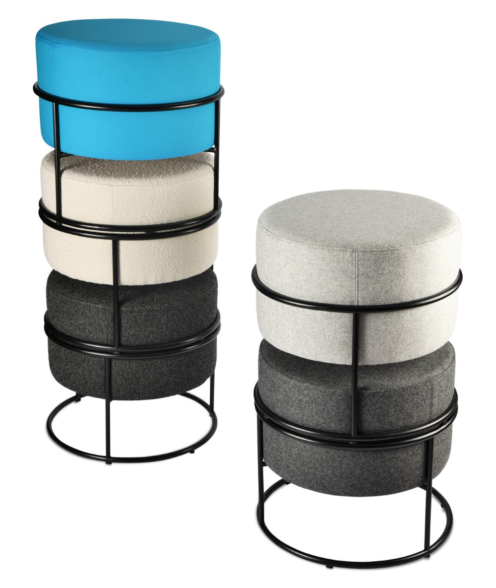 Soho Concept Colombo Stackable Ottoman - Stylish Nubuck, Velvet & Camira Fabrics, 10-year Guarantee, Made In Turkey   Soho-concept-dining-chair-13476