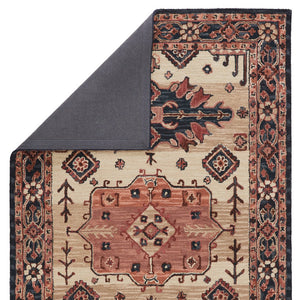 Jaipur Living Cardamom Idina Com09 Tufted Handmade 100% Wool Traditional Medallion Indoor Rug Pink, Dark Blue 100% Wool, 100% Cotton Rug147136