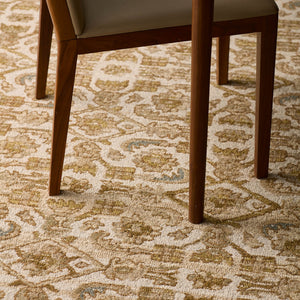 Jaipur Living Cardamom Sarang Com14 Tufted Handmade 100% Wool Traditional Trellis Indoor Rug Brown, Taupe 100% Wool, 100% Polyester Rug156013