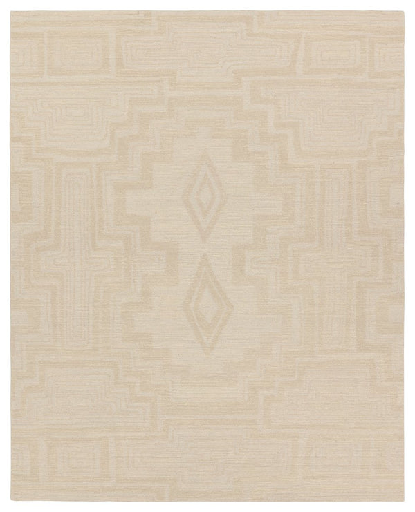 Jaipur Living Cardamom Aterian Com16 Tufted Handmade 100% Wool Traditional Medallion Indoor Rug Tan 100% Wool, 100% Cotton Rug156851