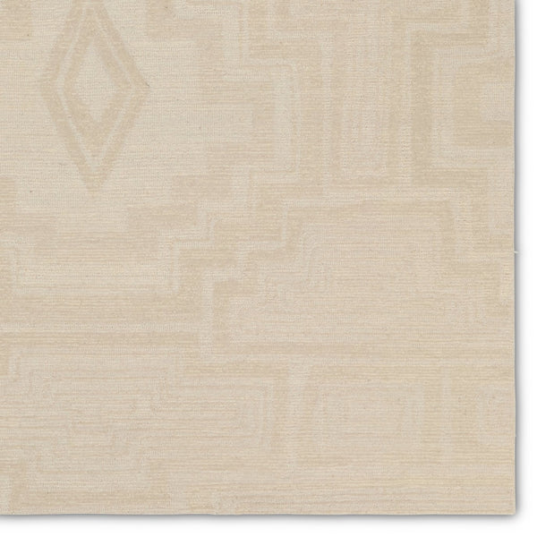 Jaipur Living Cardamom Aterian Com16 Tufted Handmade 100% Wool Traditional Medallion Indoor Rug Tan 100% Wool, 100% Cotton Rug156851