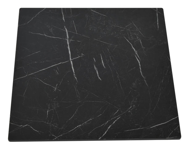 Soho Concept Compact Hpl Laminate Square Tabletop 27.5" X 27.5" - Durable Black Marble Finish For Modern Spaces Black  Soho-concept-dining-chair-13591