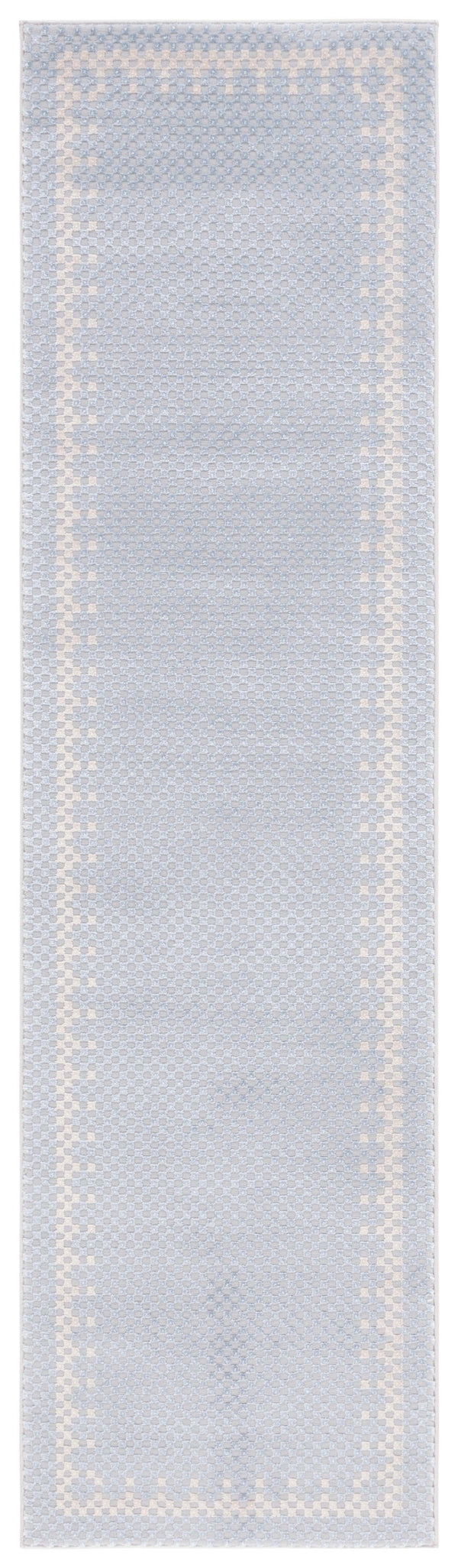 Safavieh Continental Power-Loomed Runner In Soft Blue And Beige — Low-Profile, Durable Hallway Accent Rug 2'-2" x 11'-0" CON118J-211