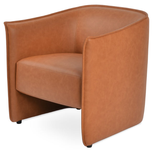 Soho Concept Conrad Lounge Armchair - Stylish Velvet & Fabric Options, 5-year Guarantee, Comfortable Design, Brown Caramel  Soho-concept-dining-chair-12998