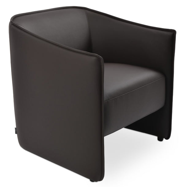 Soho Concept Conrad Lounge Armchair - Stylish Velvet & Fabric Options, 5-year Guarantee, Comfortable Design, Brown Brown  Soho-concept-dining-chair-12995