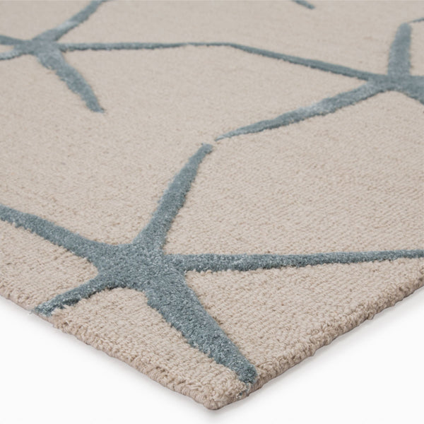 Jaipur Living Jaipur Living Starfishing Hand-tufted Wool Viscose Coastal Accent Rug Starfish Motif RUG122465