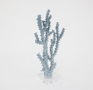 Zeugma Coral Blue Decorative Accent Piece - Stunning 10” Resin Sculpture With Clear Acrylic Finish, 1 Lb   Cf2229016