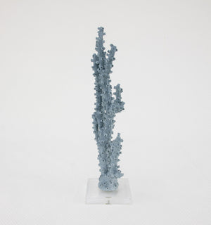 Zeugma Coral Blue Decorative Accent Piece - Stunning 10” Resin Sculpture With Clear Acrylic Finish, 1 Lb   Cf2229016