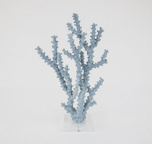Zeugma Coral Blue Decorative Accent Piece - Stunning 10” Resin Sculpture With Clear Acrylic Finish, 1 Lb   Cf2229016