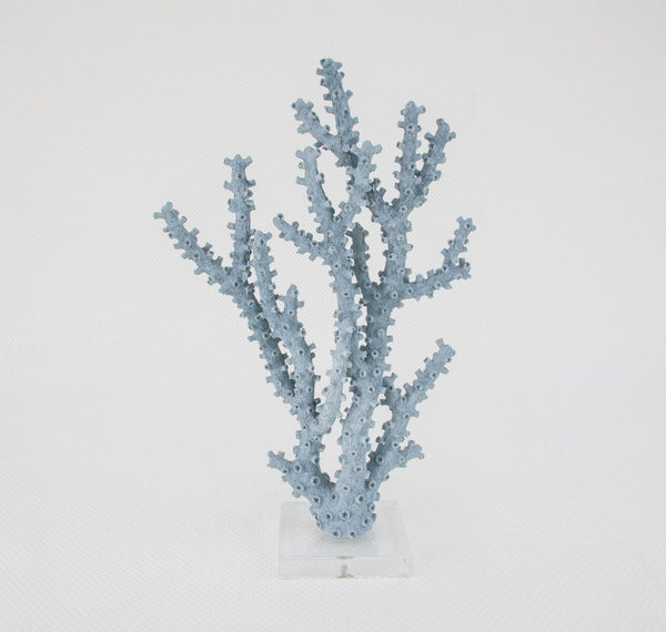 Zeugma Coral Blue Decorative Accent Piece - Stunning 10” Resin Sculpture With Clear Acrylic Finish, 1 Lb   Cf2229016