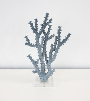 Zeugma Coral Blue Decorative Accent Piece - Stunning 10” Resin Sculpture With Clear Acrylic Finish, 1 Lb   Cf2229016