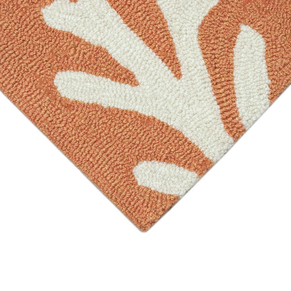 Trans Ocean Liora Manne Capri Coastal Indoor/Outdoor Area Rug - Vibrant Tropical Design For Any Space Orange Polyester,Acrylic Capr8162017