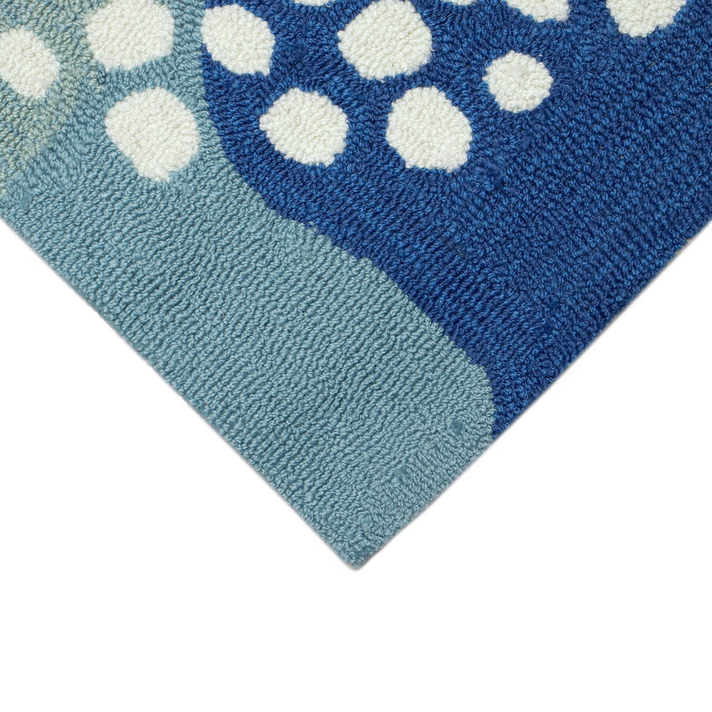 Trans Ocean Liora Manne Capri Jelly Fish Indoor/Outdoor Area Rug - Vibrant Coastal Design For Any Space Blue Polyester,Acrylic Cap12166504