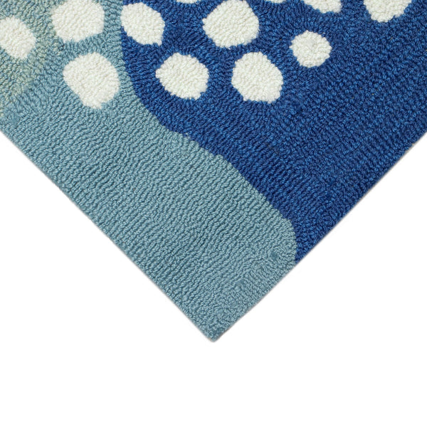 Trans Ocean Liora Manne Capri Jelly Fish Indoor/Outdoor Area Rug - Vibrant Coastal Design For Any Space Blue Polyester,Acrylic Capr8166504