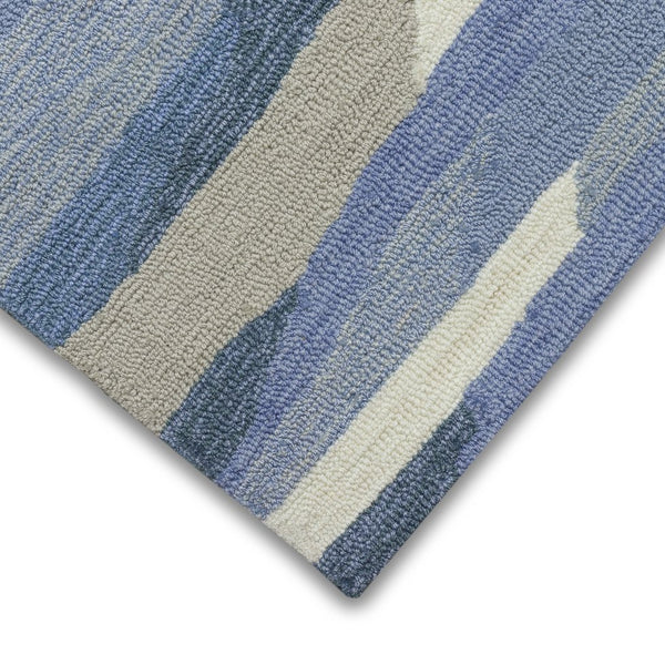 Trans Ocean Liora Manne Capri Cloud Indoor/Outdoor Area Rug - Contemporary Geometric Design For Any Space Blue Polyester,Acrylic Capr8172523