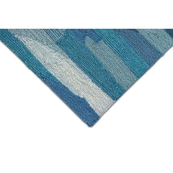 Trans Ocean Liora Manne Capri Cloud Indoor/Outdoor Area Rug - Contemporary Geometric Design For Any Space Blue Polyester,Acrylic Cap23172594