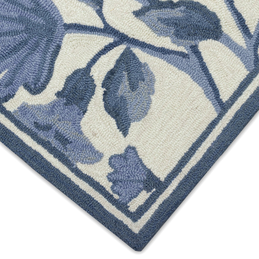 Trans Ocean Liora Manne Capri Floral Vine Indoor/Outdoor Area Rug - Elegant Botanical Design For Home Décor Blue Polyester,Acrylic Cap46173403