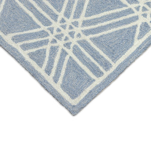 Trans Ocean Liora Manne Capri Hex Indoor/Outdoor Durable Area Rug - Stylish Geometric Accent For Any Space Blue Polyester,Acrylic Cap46174103
