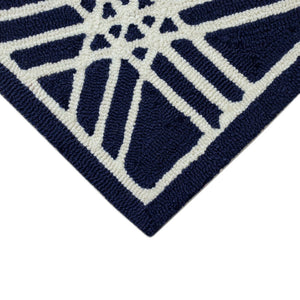 Trans Ocean Liora Manne Capri Hex Indoor/Outdoor Durable Area Rug - Stylish Geometric Accent For Any Space Navy Polyester,Acrylic Cap23174133