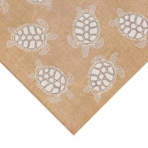 Trans Ocean Liora Manne Carmel Coastal Turtle Indoor/Outdoor Area Rug - Vibrant Beach Style For Any Space Natural Polypropylene,Polyester Cre45841312