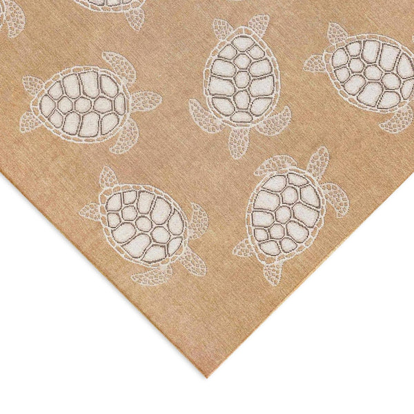 Trans Ocean Liora Manne Carmel Coastal Turtle Indoor/Outdoor Area Rug - Vibrant Beach Style For Any Space Natural Polypropylene,Polyester Cre45841312
