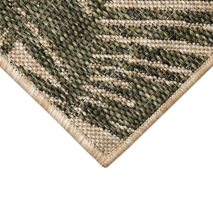 Trans Ocean Liora Manne Carmel Palm Indoor/Outdoor Area Rug – Tropical Botanical Leaf Design For Any Space Green Polypropylene,Polyester Crer5843906