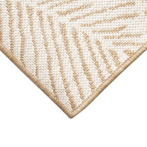 Trans Ocean Liora Manne Carmel Palm Indoor/Outdoor Area Rug – Tropical Botanical Leaf Design For Any Space Beige Polypropylene,Polyester Cres8843912