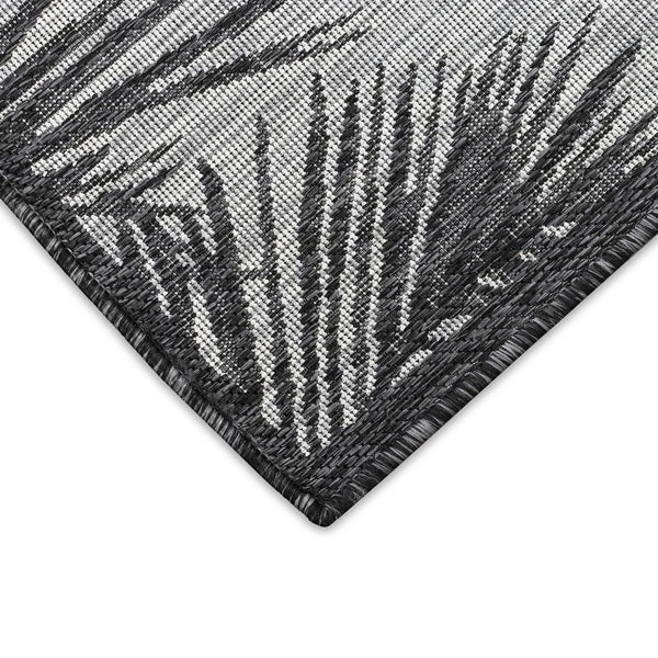 Trans Ocean Liora Manne Carmel Fronds Botanical Indoor/Outdoor Area Rug - Elegant Transitional Design For Any Space Black Polypropylene,Polyester Cre45847448