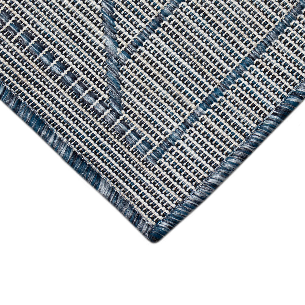 Trans Ocean Liora Manne Carmel Pyramid Indoor/Outdoor Area Rug - Contemporary Geometric Design For Stylish Spaces Navy Polypropylene,Polyester Cre58849633