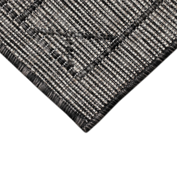 Trans Ocean Liora Manne Carmel Pyramid Indoor/Outdoor Area Rug - Contemporary Geometric Design For Stylish Spaces Black Polypropylene,Polyester Cre45849648