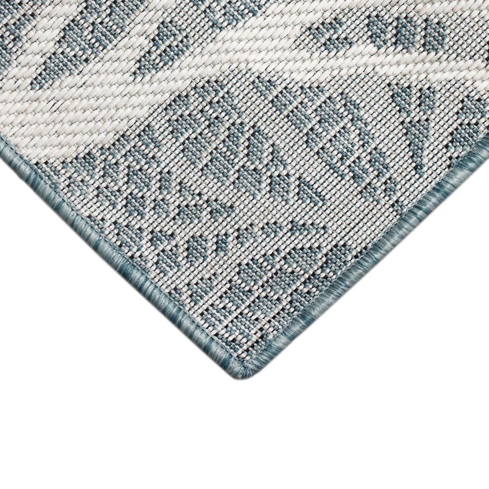 Trans Ocean Liora Manne Carmel Reef Border Indoor/Outdoor Area Rug - Elegant Coastal Design For Any Space Blue Polypropylene,Polyester Crer8849804