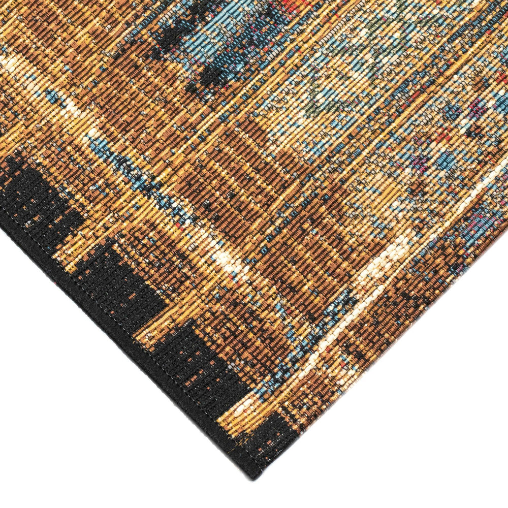 Trans Ocean Liora Manne Esencia Tribal Stripe Indoor/Outdoor Mat - Vibrant Southwestern Design For Any Space Gold Polypropylene,Polyester Ecn34805709