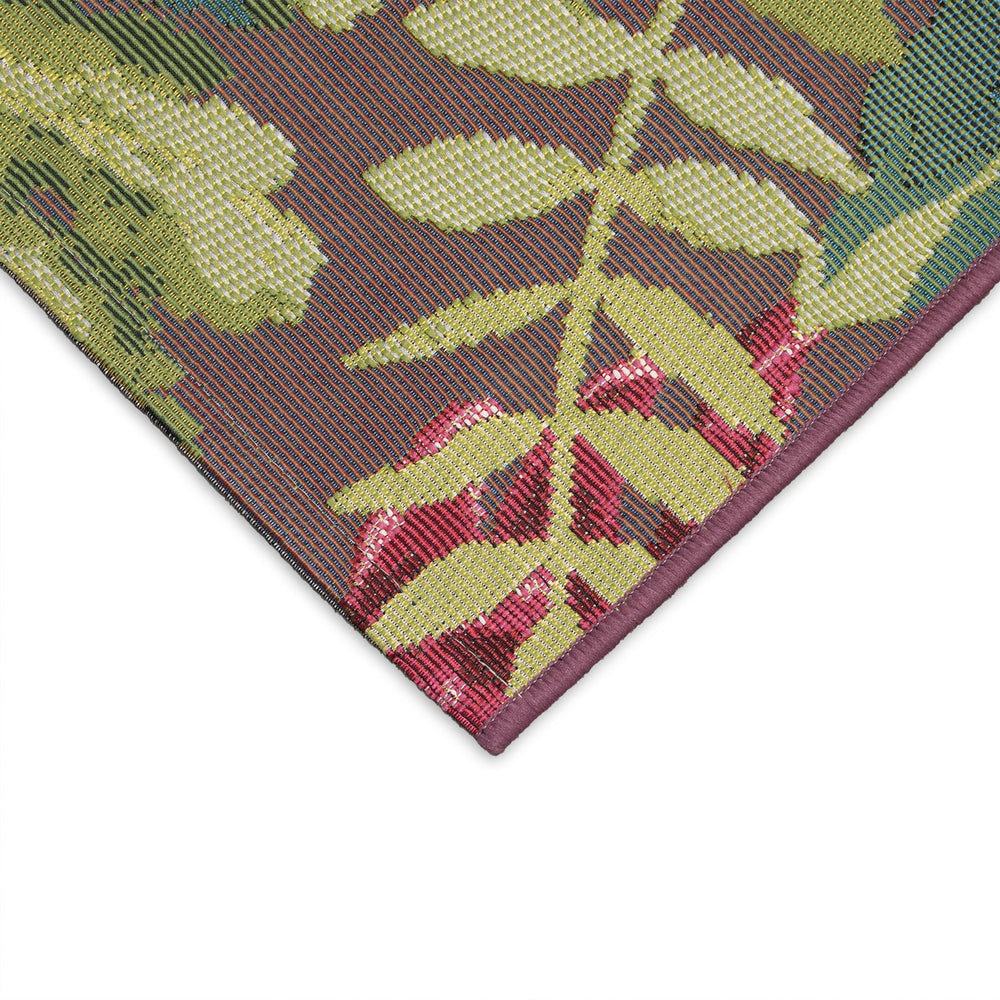 Trans Ocean Liora Manne Esencia Mums Indoor/Outdoor Non-slip Mat - Vibrant Botanical Design For Any Space Pink Polypropylene,Polyester Ecn23818337