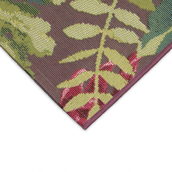 Trans Ocean Liora Manne Esencia Mums Indoor/Outdoor Non-slip Mat - Vibrant Botanical Design For Any Space Pink Polypropylene,Polyester Ecn23818337