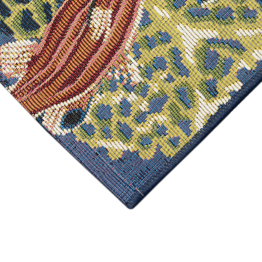 Trans Ocean Liora Manne Esencia Fish Indoor/Outdoor Mat – Vibrant Coastal Design With Colorful Tropical Fish Navy Polypropylene,Polyester Ecn34820133