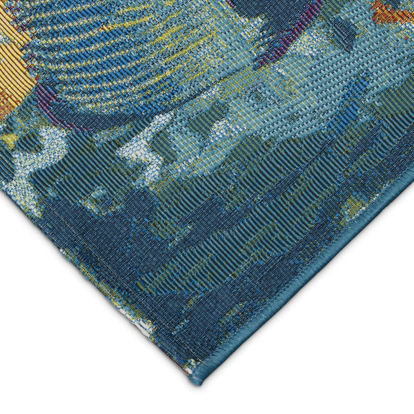 Trans Ocean Liora Manne Esencia Fantasea Indoor/Outdoor Non-slip Mat With Vibrant Coastal Underwater Design Blue Polypropylene,Polyester Ecn23957904