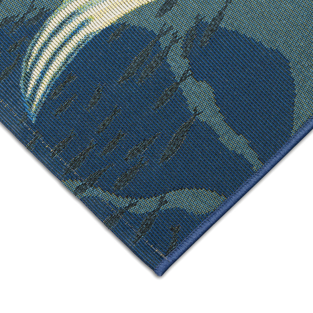 Trans Ocean Liora Manne Esencia Mermaids Are Real Indoor/Outdoor Mat - Whimsical Coastal Charm For Any Space Blue Polypropylene,Polyester Ecnr5958204