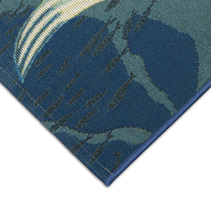 Trans Ocean Liora Manne Esencia Mermaids Are Real Indoor/Outdoor Mat - Whimsical Coastal Charm For Any Space Blue Polypropylene,Polyester Ecn23958204