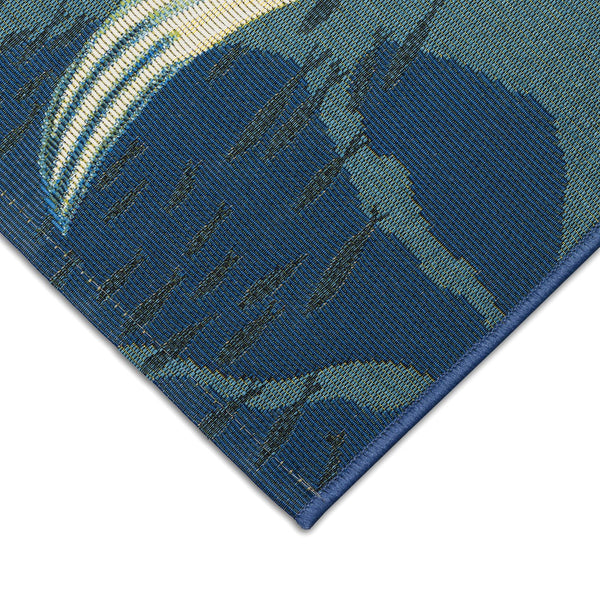 Trans Ocean Liora Manne Esencia Mermaids Are Real Indoor/Outdoor Mat - Whimsical Coastal Charm For Any Space Blue Polypropylene,Polyester Ecn23958204