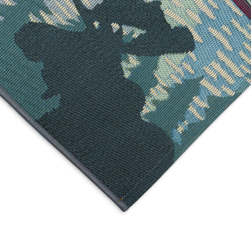 Trans Ocean Liora Manne Esencia Lake Life Indoor/Outdoor Mat - Whimsical Sailboats For Your Home Or Patio Blue Polypropylene,Polyester Ecn34959103