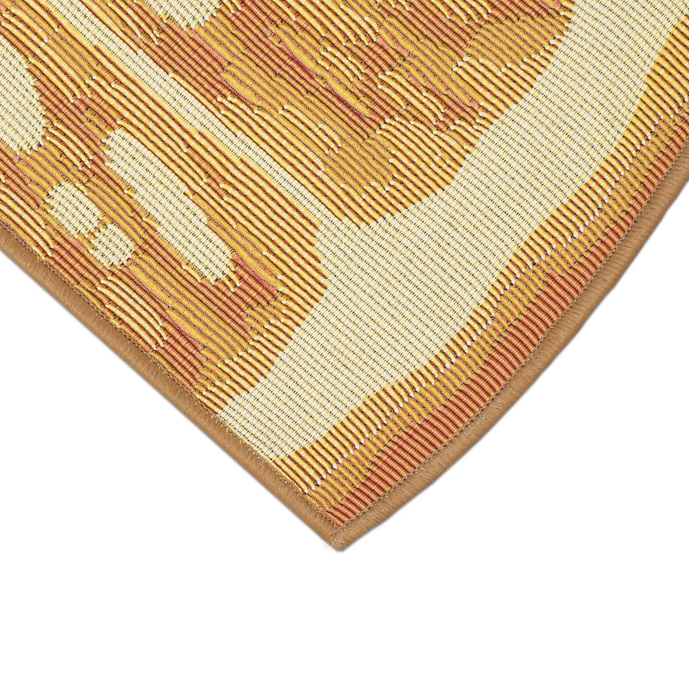 Trans Ocean Liora Esencia Lemon Indoor/Outdoor Mat - Whimsical Yellow Slice Design, 3'3" X 2'1" Half Round Yellow Polypropylene,Polyester Ecnh3961209