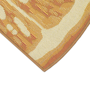 Trans Ocean Liora Esencia Lemon Indoor/Outdoor Mat - Whimsical Yellow Slice Design, 3'3" X 2'1" Half Round Yellow Polypropylene,Polyester Ecnh3961209