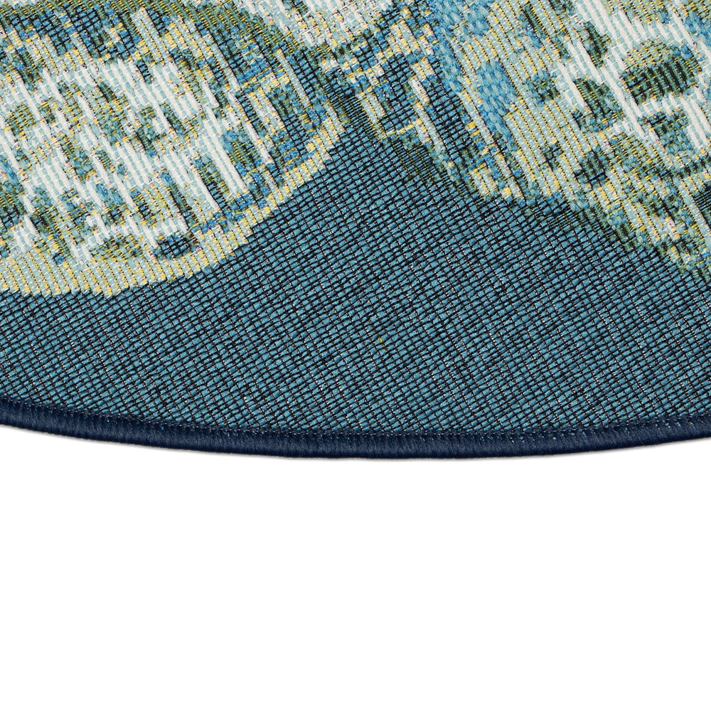 Trans Ocean Liora Esencia Seaturtle Indoor/Outdoor Mat – Whimsical Blue Turtle Design, 3'3" X 2'1" Shaped Blue Polypropylene,Polyester Ecn35961503