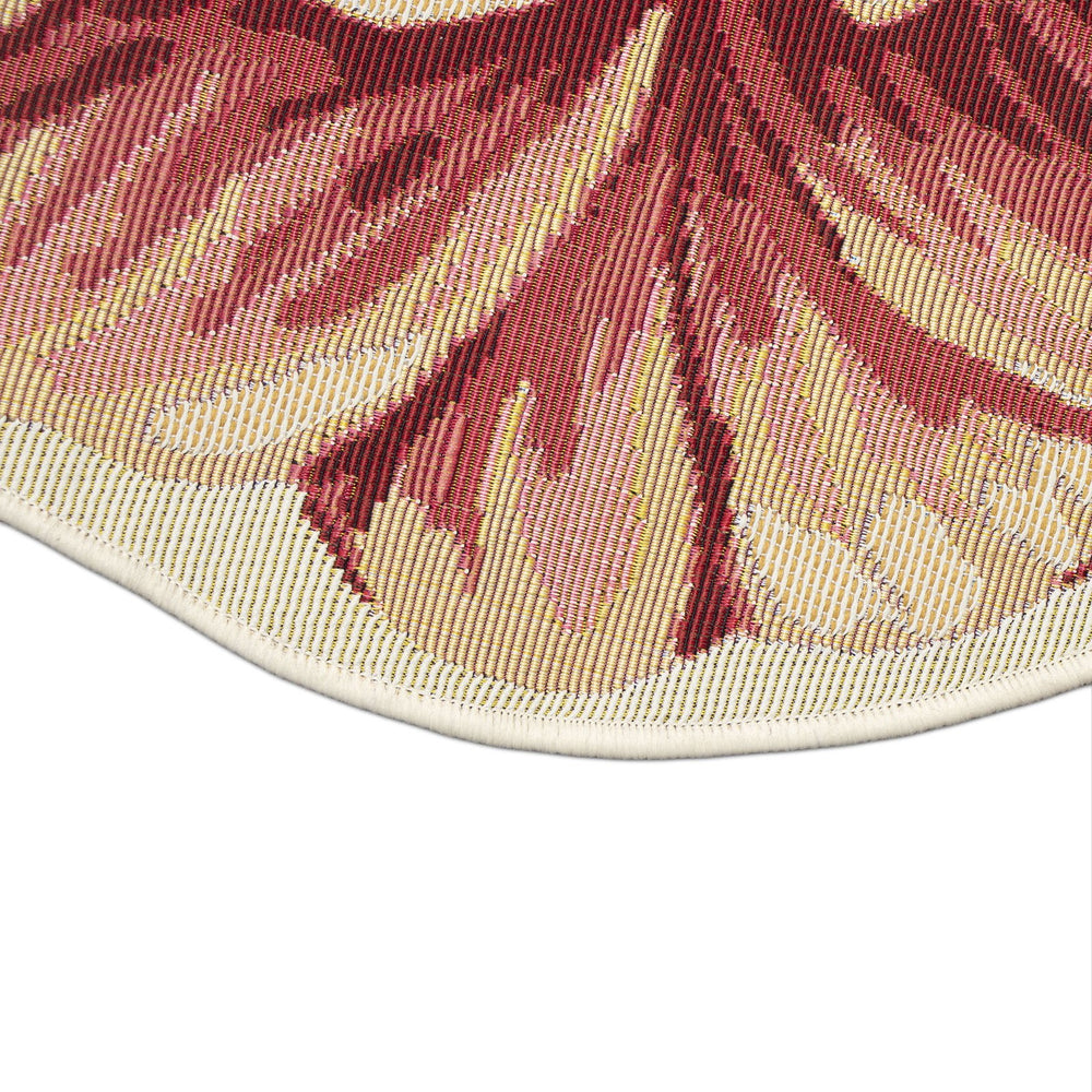 Trans Ocean Liora Manne Esencia Peony Indoor/Outdoor Non-slip Mat - Vibrant Floral Design For Any Space Orange Polypropylene,Polyester Ecnd3962317