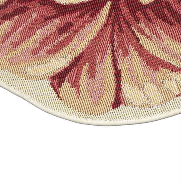 Trans Ocean Liora Manne Esencia Peony Indoor/Outdoor Non-slip Mat - Vibrant Floral Design For Any Space Orange Polypropylene,Polyester Ecnh3962317