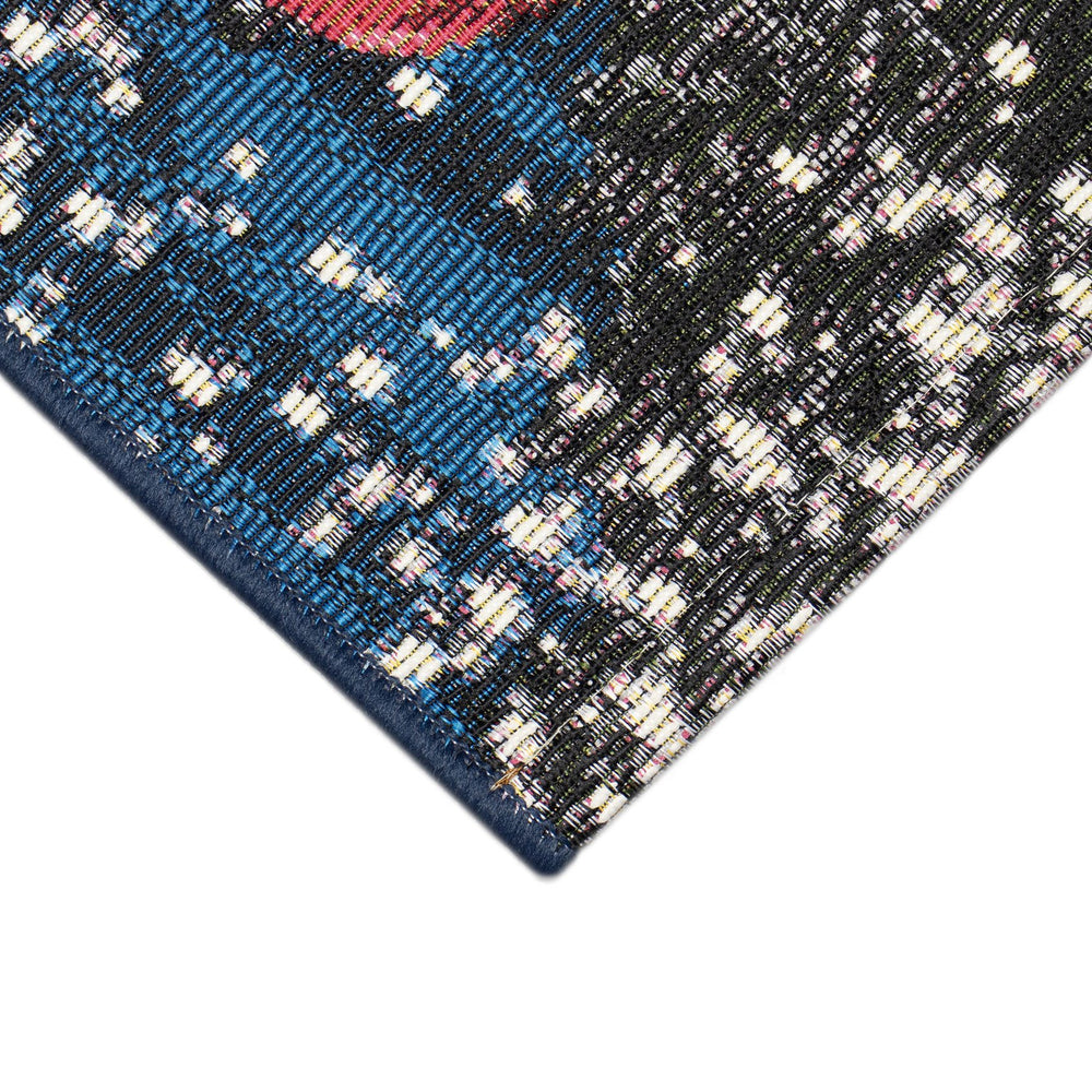 Trans Ocean Liora Manne Esencia Whimsical Truck Holiday Mat - Cheerful Snowman Design For Indoor & Outdoor Use Navy Polypropylene,Polyester Ecn34965547